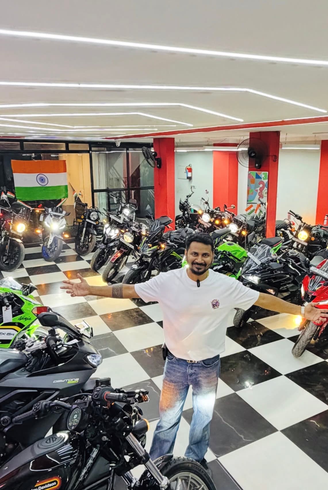 Inside the Race Dynamics showroom in Lucknow